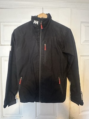 Size Small Helly Hansen Men's Crew Midlayer Sailing Jacket Used Full Zip Black.