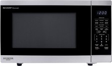 Sharp SMC1464KS 1.4 cu. ft. 1100W Countertop Microwave Stainless Steel Excellent