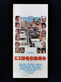 L'INGORGO locandina poster Comencini Sordi Tognazzi Mastroianni Sandrelli 130