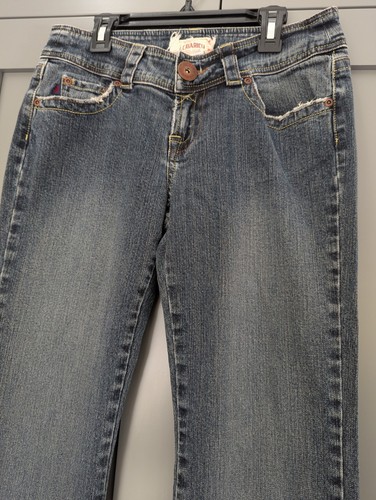 Vintage Z Cavaricci Jeans Womens Juniors 5 Blue Denim Bootcut Low Rise Y2K 90s - Picture 2 of 10