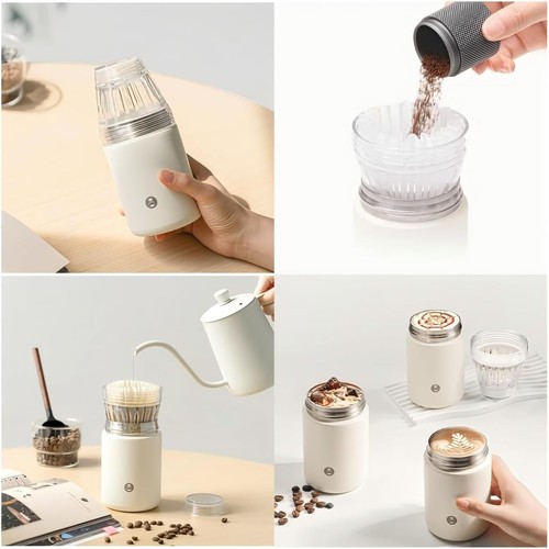 TIMEMORE Portable Coffee Maker Pour-Over Coffee Dripper, Travel Coffee Cup - Picture 2 of 11