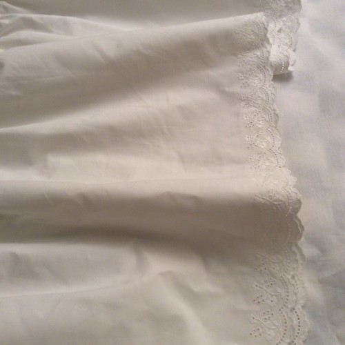 Ralph Lauren Bromley Lace White Queen Bed Skirt/Ruffle EPOC - Bild 4 von 15