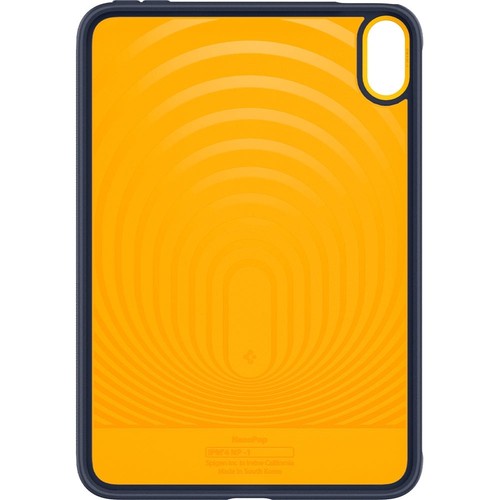 Hülle für iPad Mini 7 gen. 2024 / 6 gen. 2021 Spigen Case Cover Dunkelblau-Gelb - Bild 5 von 12