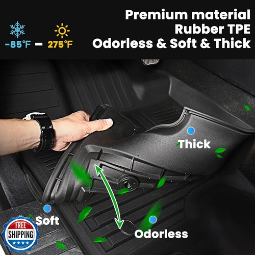 Tappetini Auxko per tutte le stagioni adatti per Toyota Camry Hybrid 2018-2024 gomma TPE - Foto 3 di 5