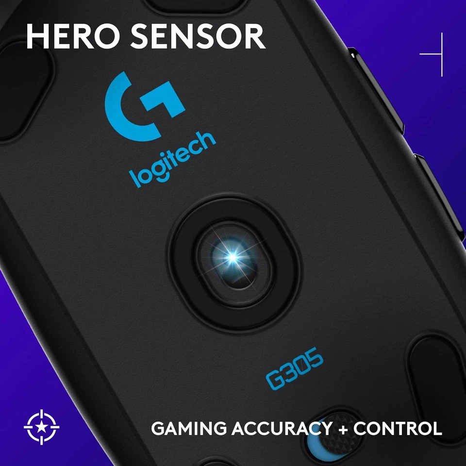 Wireless Gaming Mouse, Hero 12K Sensor, 12,000 DPI Lightweight 250h Battery Life - Image 2 of 4