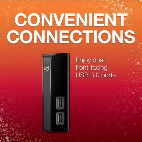 Seagate Backup Plus Hub 8TB Externe Desktop Festplatte Speicher Schwarz Shuckable - Bild 8 von 9