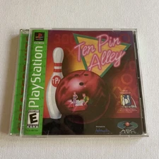 Ten Pin Alley (PlayStation 1 PS1, 1986) Greatest Hits COMPLETE With Broken Case