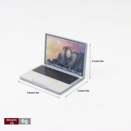 Mini 1/12 Dollhouse Miniature Computer Laptop Computer  Room Furniture Decor - Picture 3 of 18
