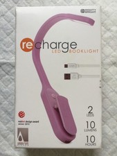 MIGHTY BRIGHT 2 LED   RECHARGEABLE BOOK LIGHT NEW LAVENDER