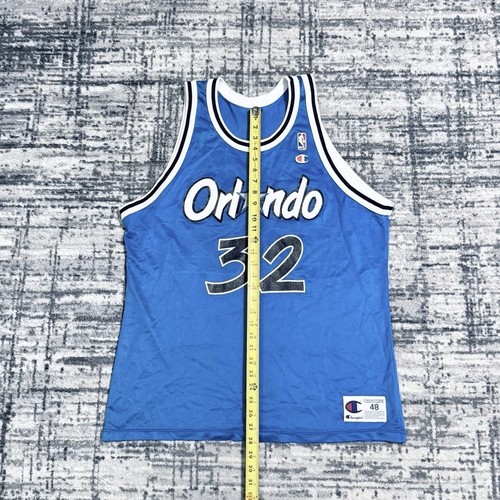 Vintage Champion Shaquille O’Neal Jersey Orlando Magic NBA Blue Men’s Size 48 - Picture 5 of 7