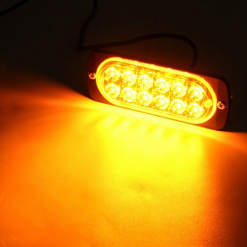 Practical Bright lights 12 LED Amber Auto Beacon Bulb Equipment Hazard - Picture 11 of 12