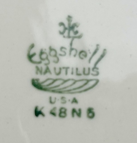 Homer Laughlin Ferndale Square Salad Plates Set 6 Eggshell Nautilus Pink Rose 8" - Picture 21 of 21