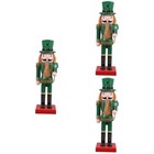  3 Pieces Diy Nutcracker Crafts Ornament Desktop Decor Decorations