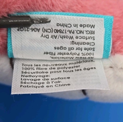 Bellzi Plüschdrache rosa 10 Zoll Stofftier Spielzeug Fantasy harte Augen - Bild 10 von 14