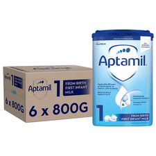 6 x 800g Aptamil 1 First Infant Milk Suitable From Birth Formula