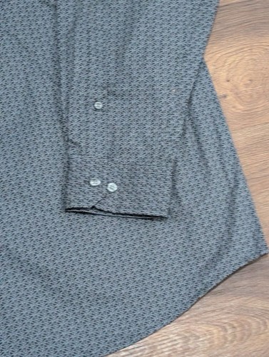 NWT Synrgy Stretch 2XLT Men's Green Geometric Print Button Down $70 Retail - Picture 4 of 7