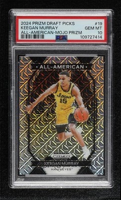 2024-25 Panini Prizm Draft Picks All-American Mojo 13/25 Keegan Murray #19 1fl4