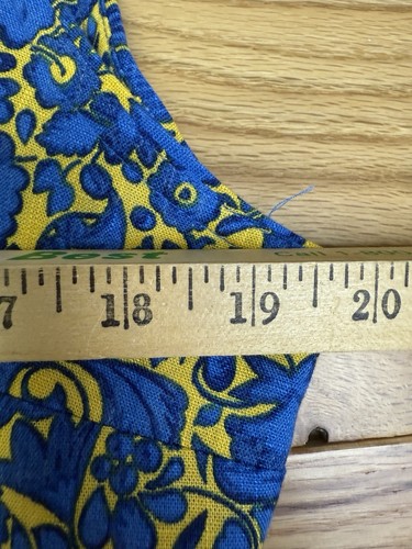 Ann Taylor Petite Floral Side Button Etuikleid 16P Sommer '22 gelb & blau - Bild 9 von 16