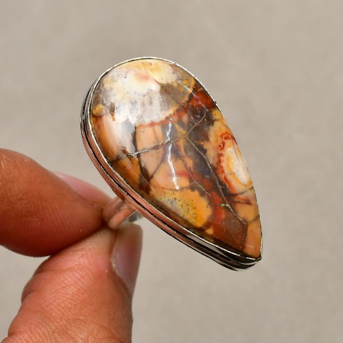 Bird Eye Gemstone 925 Sterling Silver Jewelry Ring Size 5.5 - Picture 2 of 8
