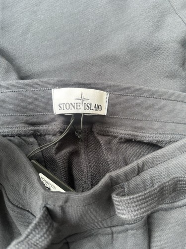 BNWT Stone Island Fleece Cargo Bermuda Sweat Shorts Navy Blue Medium 32 Waist - Picture 3 of 7