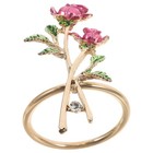  Rosen-Serviettenring, moderner Serviettenhalter für Valentinstag, Hochzeit,