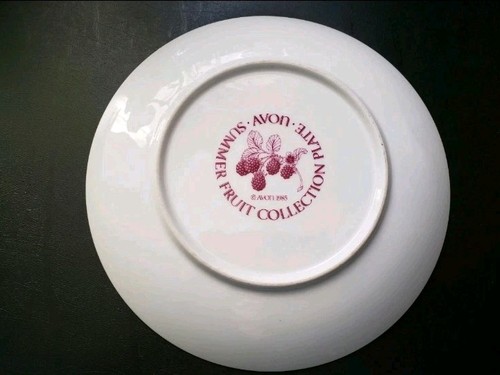 Avon Summer Fruit Collection Plate - Raspberries In Basket - Picture 3 of 5