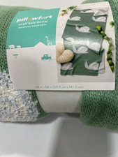 Pillowfort 48"  58" Snail Knit Throw Kids Blanket