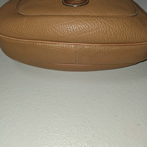 Dooney & Bourke AWL Large Crescent Sac Peanut Tan USA Vintage Messing Sattel Hobo - Bild 13 von 22