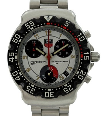 Tag Heuer 38mm Men's Formula 1 White Timekeeper Edition F1 Watch- Ref: CA1212-1!