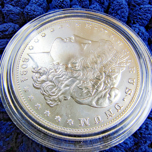 2024 Morgan Silver Dollar - .999 Fine Silver -No Box or COA - Sealed Capsule -BU - Picture 6 of 10
