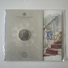 2020 Disney Classic Winnie the Pooh CHRISTOPHER ROBIN 50p Royal Mint Sealed BUNC