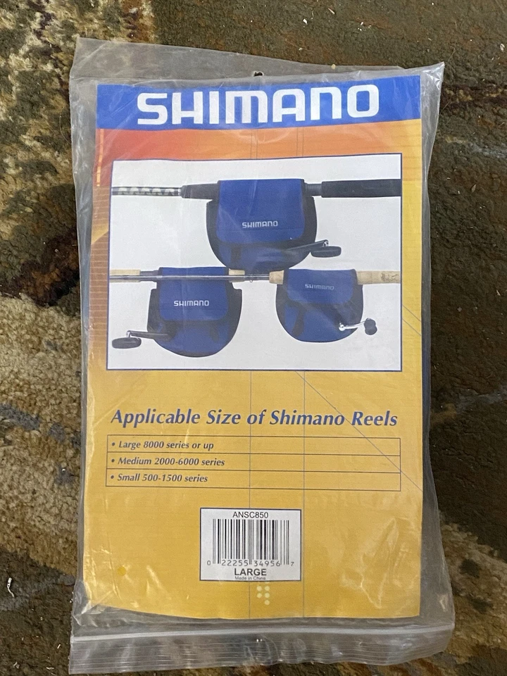 SHIMANO ANSC850 NEOPRENE SPINNING REEL COVER -LARGE- BLUE-FISHING - Image 2 of 2