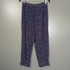 Fritzi California Vintage 1980's Blue Polka Dot Tapered Pants - Medium - Pull On