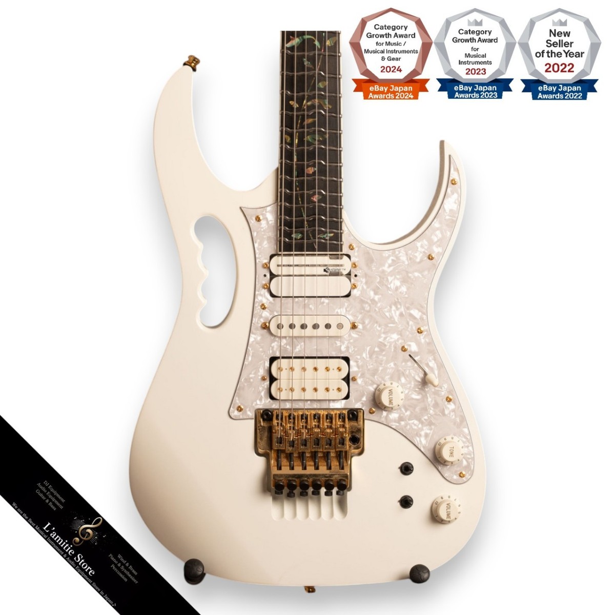 Ibanez Jem7VWh Electric Guitar Sustainer Mod Texas Guitars