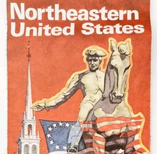 1976 Citgo Road Map Bicentennial Eastern US American Revolution Vintage 18 DWF10