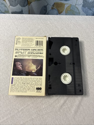 HBO Home Video Split Second 1992 VHS **Buy 2 Get 1 Free** Rutger Hauer - Picture 6 of 6