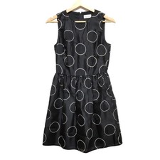 Auth RED VALENTINO - Black Cream Women's Dress