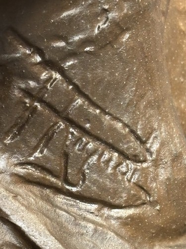 Antique Metal Girl Bust /Signed/Titled Chloe/Art Nouveau/Statue/France C.19100 - Picture 10 of 14