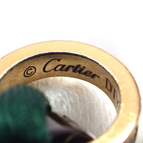 CARTIER Baby Love Bracelet Dark Brown Ceramic 18K Rose Gold Diamond Green Cord - Picture 8 of 8