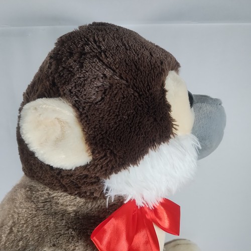 Monkey Plush Stuffed Animal Soft Toy Jumbo Large XL 36" Red Ribbon Bow - Bild 6 von 14
