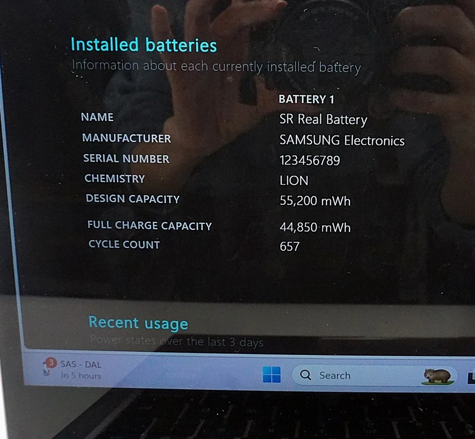 Notebook Samsung 9 Pro NP930 2 en 1 13.3" i7-8565U 8GB RAM 256GB ¡LEER! Foto 3 de 4