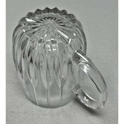 Mikasa Park Lane Crystal Mug Cup Vertical Cut Lines 4 3/8in W Germany Discontin - Picture 6 of 6