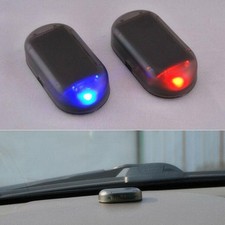 Solar Car Alarm Warning LED Flash Light Fake Security Anti-Theft Signal Device
