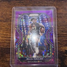 2020 Panini Prizm Football No Huddle Purple Disco Rookie #390 DeeJay Dallas /35