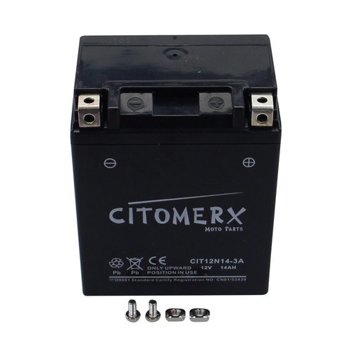 12V 14Ah YB14L-A2 Gelbatterie Batterie Motorrad Roller Akku DIN 51411 12N14-3A - Bild 4 von 4