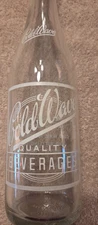 COLD WAVE ICE CREAM & BOTTLING CO. IRONTON, OHIO GLASS SODA BOTTLE.
