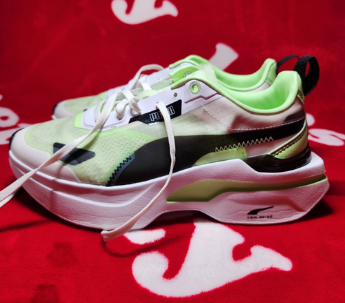 Puma Women’s X-Ray² Square Nitro Sneakers White Green Glare Size 7.5 (383113-01) - Picture 1 of 8