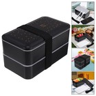 2 stücke Kunststoff Lunchbox Doppelschicht Lunchbox Trennkoffer Lunchbox Mode