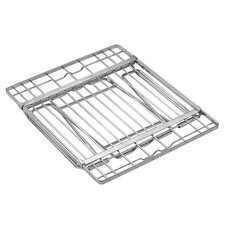 NNEOBA Stainless Steel Telescopic Folding Storage Rack Stand Silver