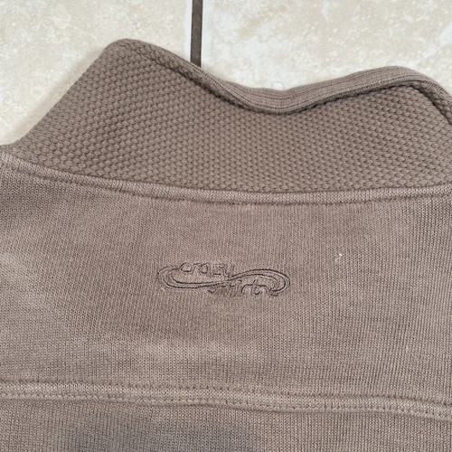 Crazy Shirts Hawaii Sweater Mens Large Button Honu Turtle Pullover Tan 1/4 Zip - Picture 11 of 12